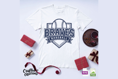 Braves Baseball SVG PNG Files, Cricut Design, Sublimation Product Image 6
