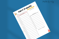 Cute Daily Planner Template Canva Editable, Aesthetic Product Image 5