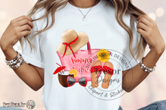 Red Summer Vibes Beach Tote Design -Tropical Vacation Style Product Image 7