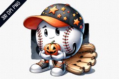 Halloween Baseball Sublimation - Clipart PNG Design Product Image 1