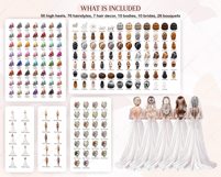 Mother of the Bride Clipart Bundle Portrait Creator Product Image 6