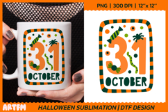 31 October Sublimation | Whimsical Halloween DTF Print Product Image 1