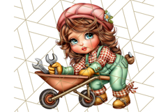 Gnomes at Work Clipart PNG, Cute Gnomes PNG Illustration Product Image 2