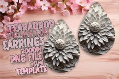 Elegant Floral Teardrop Charms Product Image 1