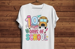 100 Days of School PNG, 100th Day of School Shirt Design Product Image 3