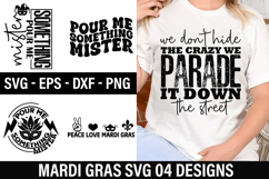 Mardi Gras SVG Design - Pour Me Something Mister Product Image 1