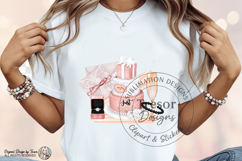 Wedding Cake PNG |Pink Just Married Clipart Sublimation Product Image 6