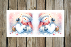 Xmas Snowman card | 4 christmas Mug Sublimation designs P2 Product Image 2