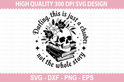 Darling This Is Just A Chloral - Books Lover SVG Design Product Image 1