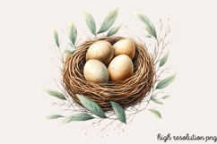 Rustic Easter Day Sublimation PNG Product Image 1