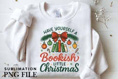 Bookish Christmas png design for T-shirts Product Image 3