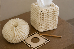 Digital download base for tissue box square laser cut 5 inch Product Image 6