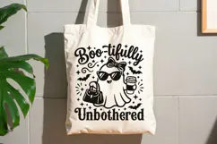 Boo-tifully Unbothered Svg, Sassy Halloween Svg, Ghost Svg. Product Image 7
