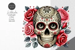 Halloween clipart, Skull clipart, Autumn clipart Product Image 1