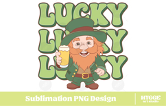 Happy St Patrick&#039;s Day PNG DTF Irish Lucky Leprechaun Beer Product Image 1