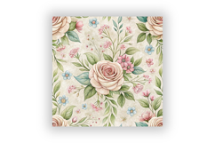 Antique Cottage Floral Digital Paper Bundle, Vintage Product Image 6