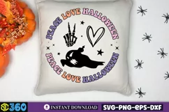 Peace love halloween SVG, Halloween Door Sign SVG Product Image 2