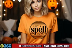 I put a spell on you SVG, Halloween Door Sign SVG Product Image 3