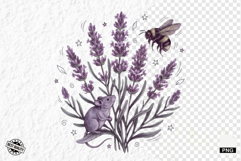 Summer Lavender Meadow Clipart Product Image 1