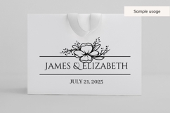 Wedding Frame SVG Bundle | 10 Floral Name Designs Product Image 4