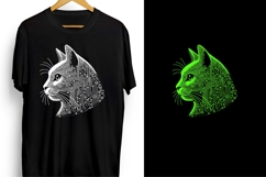 Cat Circuit Head Tech Line Art Animal Product Image 4