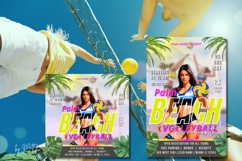 Beach Volleyball Flyer Tournament, Beach Digital Flyer Product Image 6