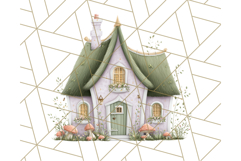 Whimsical Cottagecore Cottage PNG Clipart, Fairy House Png Product Image 2