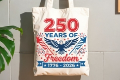 250 Years Of Freedom Eagle Svg, America 250 Years Svg. Product Image 7