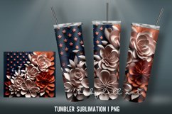 Patrotic 3D Tumbler Wrap | Tumbler Wrap Sublimation Desig Product Image 2