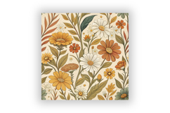 Retro 70s Wildflowers Seamless Pattern, Groovy Vintage Product Image 6