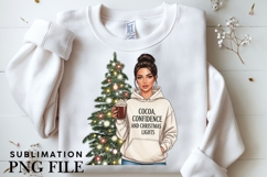Christmas motivational women png design for T-shirts Product Image 3