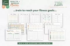 Health & Fitness Planner Canva Templates | 63 Pages | TERRA Product Image 6