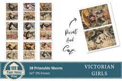 Vintage Victorian Girls Scrapbooking Paper Product Image 6