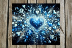 Love Hearts | 4 Skinny tumbler sublimation designs P2 Product Image 2