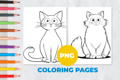 Cat Coloring Pages | Coloring book Product Image 1
