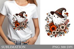 Cute Ghost Sublimation. Cute Ghost T-Shirt Design Product Image 1