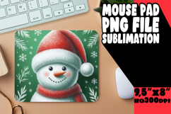 VIBRANT MOUSE PAD Creative Art, Snowman Product Image 1