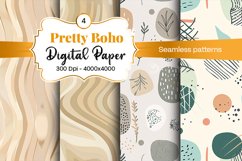 Boho digital paper Seamless backgrounds Product Image 2
