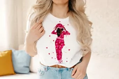 Cosy Valentine's Girls Sublimation Design |7 PNG Files Product Image 7