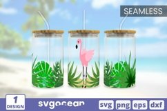 Can Glass Wrap SVG Bundle | Summer | Flamingo Product Image 12