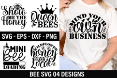 Bee SVG Design - Wildflower honey fresh &amp; local Product Image 1