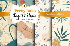Boho digital paper Seamless backgrounds Product Image 2