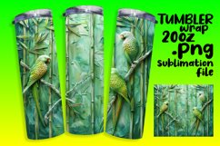 Colorful 3D Floral Pattern Wrap for 20oz Tumbler Product Image 1