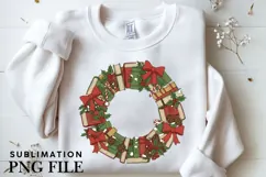 Bookish Christmas png design for T-shirts Product Image 3