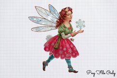 Beautiful Fairy Christmas Sublimation PNG Product Image 1