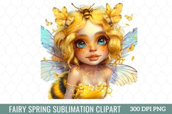 Fairy Spring Clipart, watercolor clipart Product Image 7