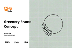 Greenery Frame Concept Product Image 1