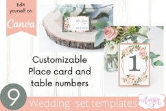 Floral Wedding Canva Templates Bundle, Botanical invitation Product Image 6