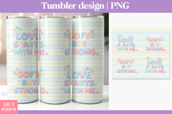 Inspirational tumbler Mental Health quote Self Love Tumbler Product Image 1