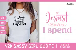 Y2K Sassy Girl Baby Tee Quote - Bratcore | I Spend Product Image 1